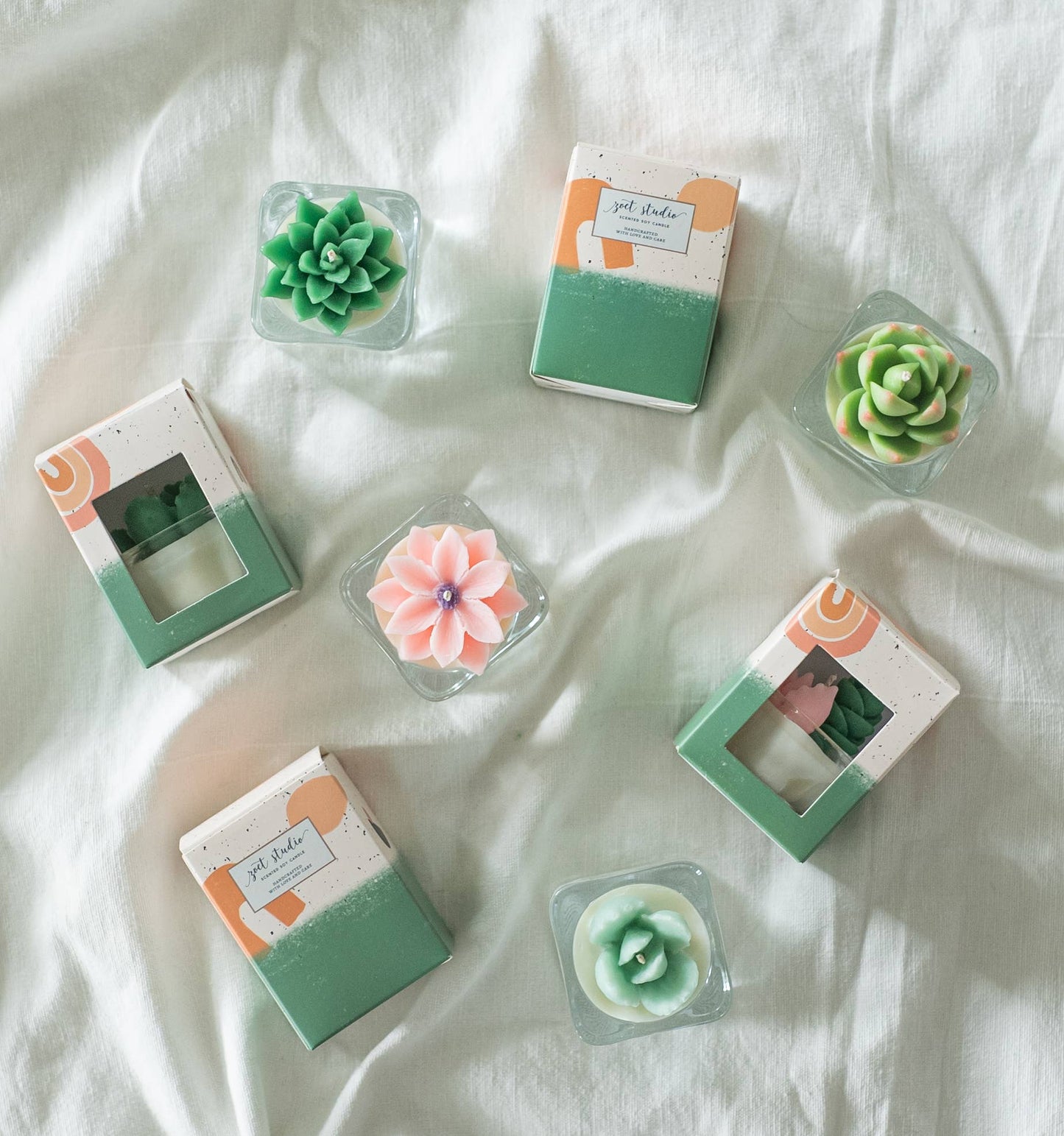 Tealight Candles - Succulent