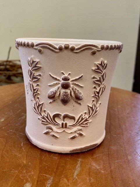 Bee in Crest Pot