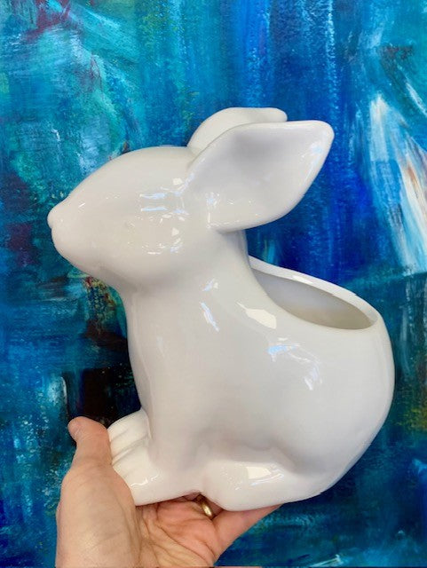 Large Dolomite Bunny Planter-CE138BUN