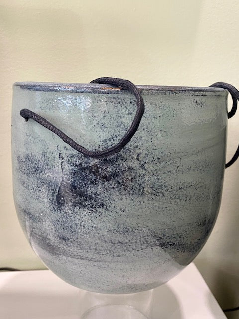 Ezra Blue 6" Hanging Pot