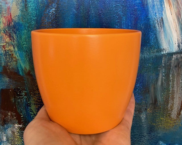 Orange Matt Ceramic 4.5"