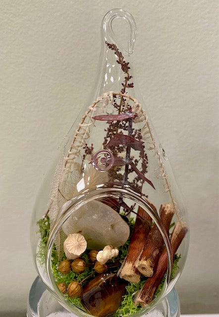 Dried Botanical Tear. "Sticks & Stones."