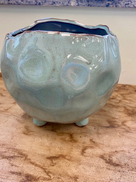 Teal Round Pedestal