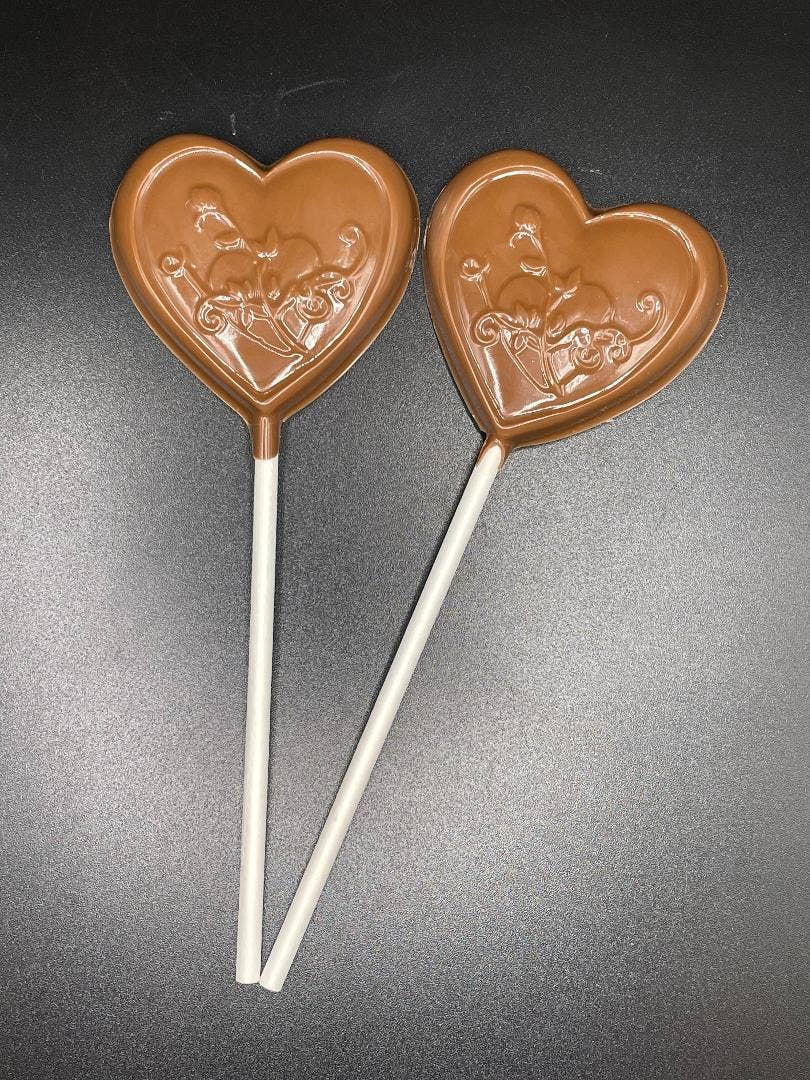 Valentines Chocolate Heart Lolly - ON
