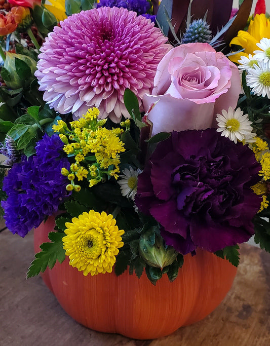 Mini Ceramic Pumpkin Arrangement October 25th,10am