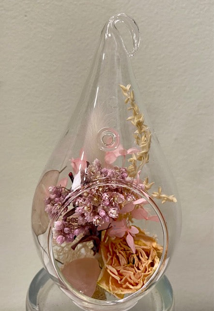 Dried Botanical Tear. "Pink Passion"