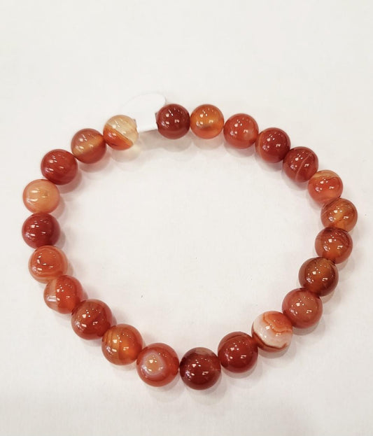 Bead Bracelet - Carnelian