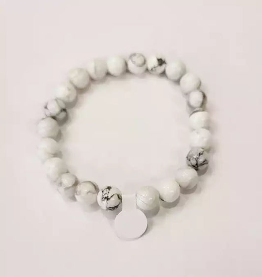 Bead Bracelet - Howlite
