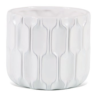 4.5" White Copenhagen Cache Pot (CE00CPHW)