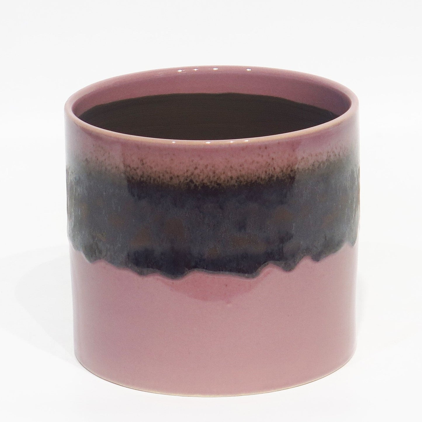6.5" Reactive Purple Cylinder Vase (CE10-243)