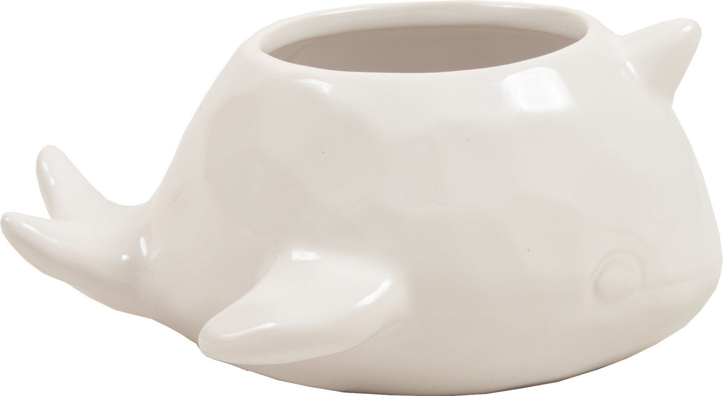 Ceramic Narwhal Pot