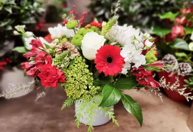 Made with Love - Christmas and Holiday Vase Arrangement (Assorted Sizes)