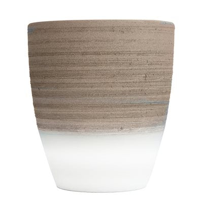 Espresso Cream Orchid Pot