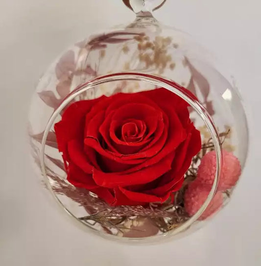 Preserved Roses - Red Valentine Spheres