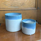 Blue Reactive Glazed Ceramic Pot - Assorted Sizes