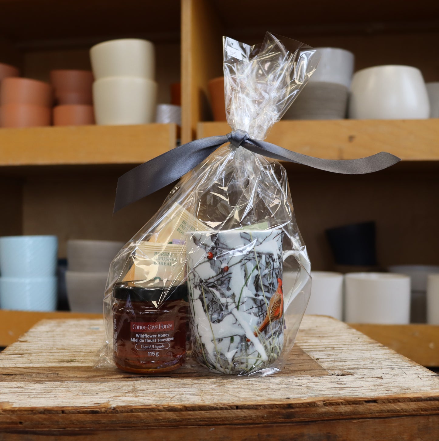 Warm Me Up! Gift Set - PEI Honey, Tea & Mug