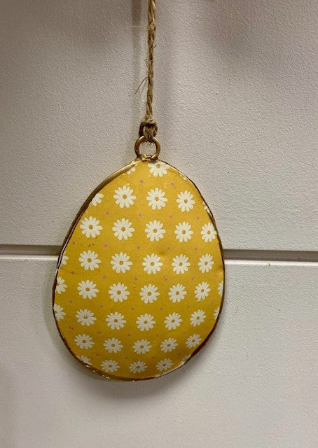 Daisy Egg Ornament