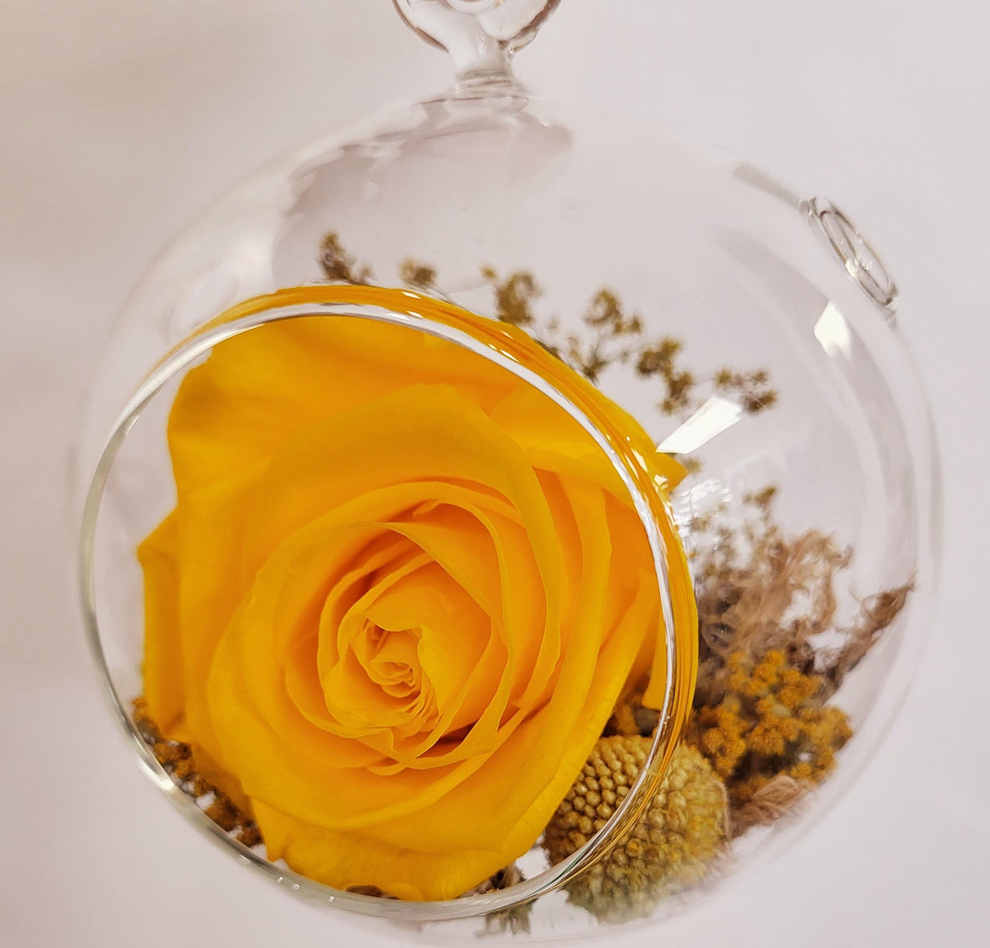 4" Preserved Rose Sphere - Yellow (RS4.YE2)