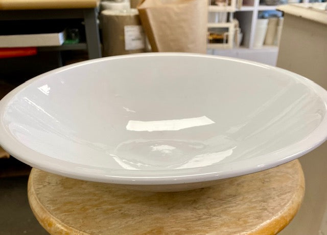 Shallow XL White 12 " Bowl