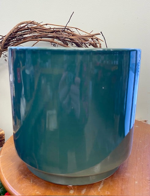 Shiny Hunter Green Ceramic Pot 6.5" (CE10-361)