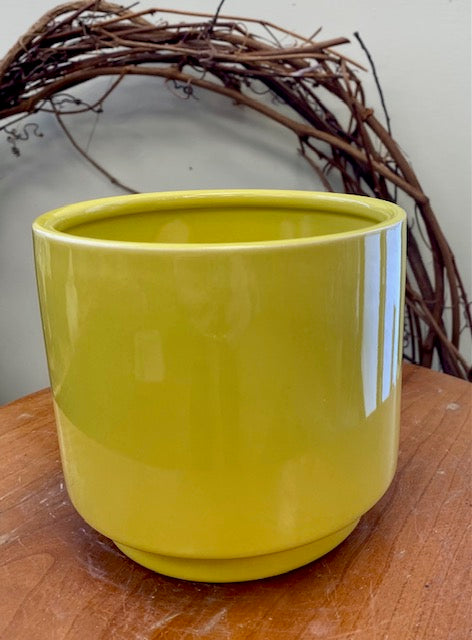 Shiny Yellow Ceramic Pot 4.5" (CE05-352)
