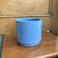 Shiny Blue Ceramic Pot - 6.5"