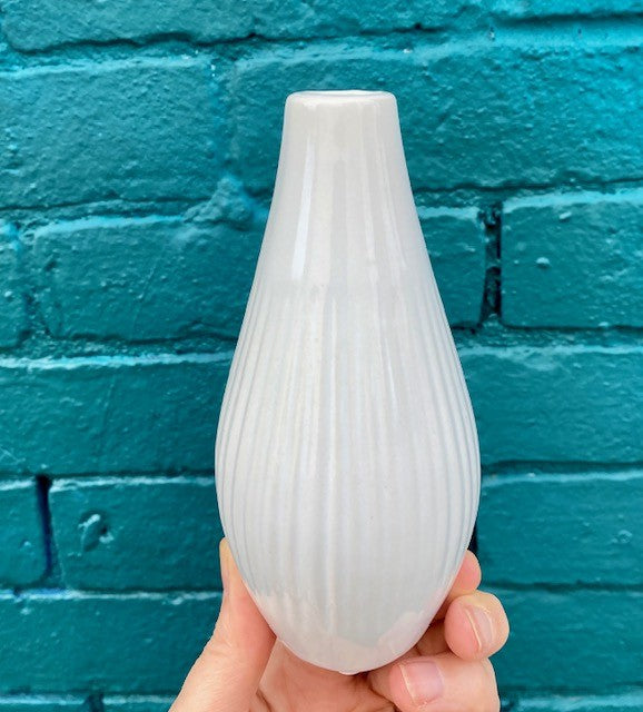 Small White Ceramic Vase