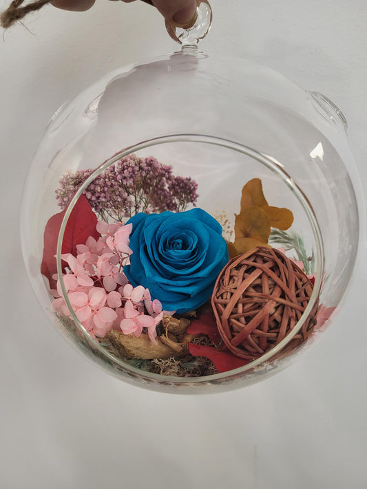 7" Preserved Rose Sphere - Teal (RS7.T1)