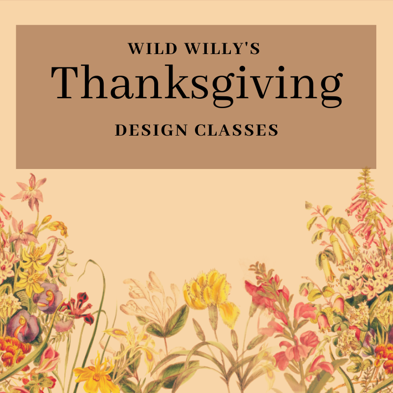 Thanksgiving Workshops: October 4th (7 PM) and 7th (9 AM)