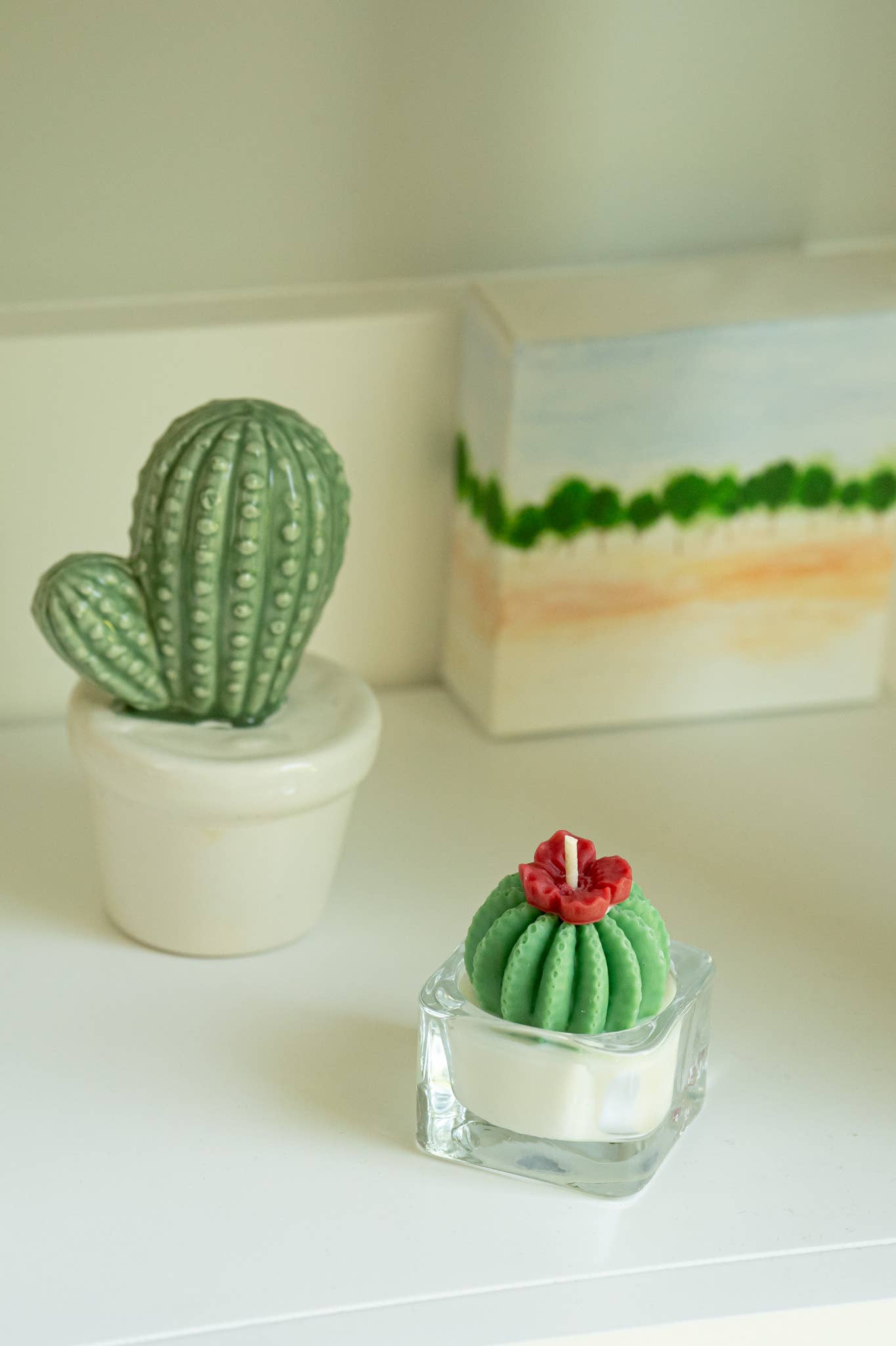 Tealight Candles - Barrel Cactus