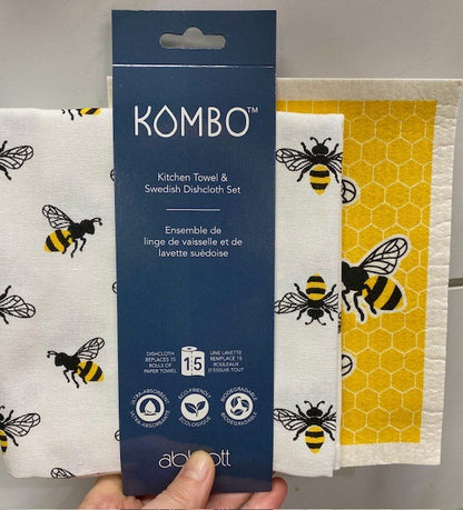 Kombo Kitchen Towel and Dishcloth Set