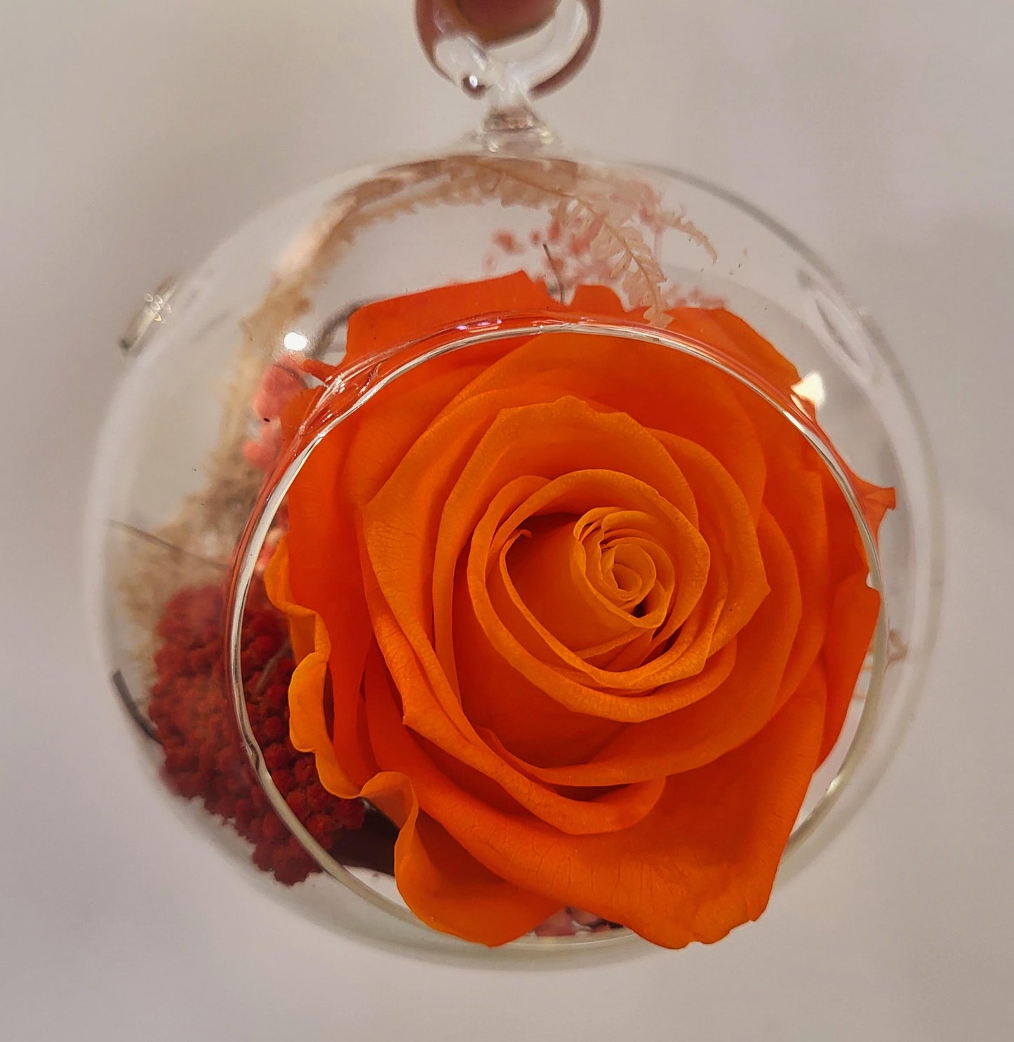 4" Preserved Rose Sphere - Orange (RS4.O2)