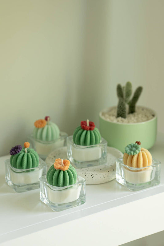 Tealight Candles - Barrel Cactus