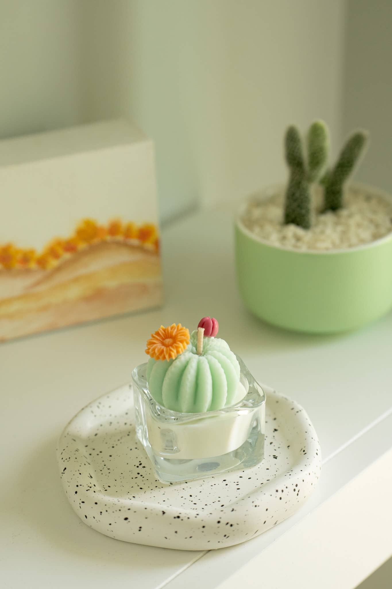 Tealight Candles - Barrel Cactus