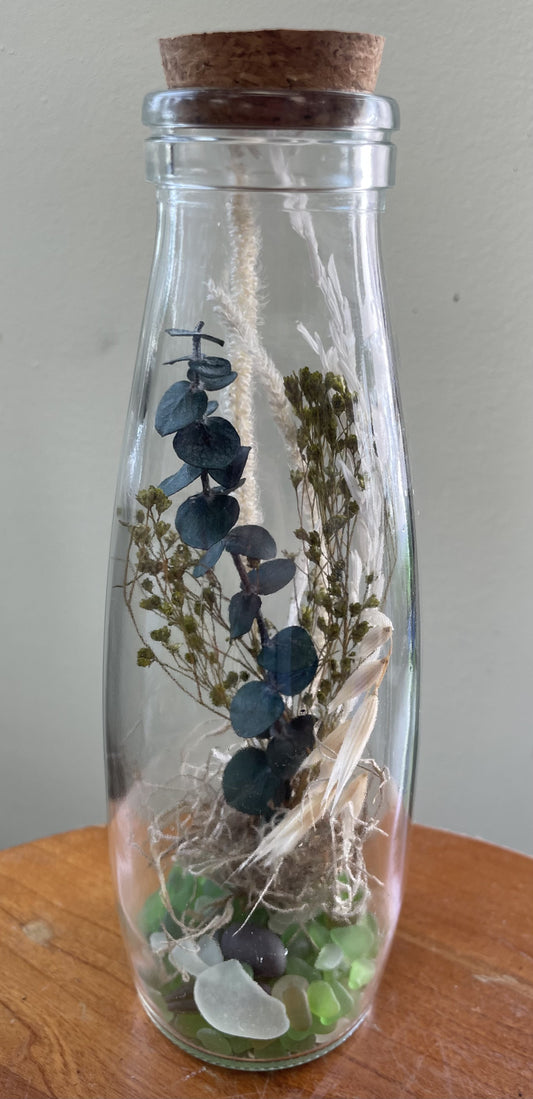 Dried Botanical Bottle - Green