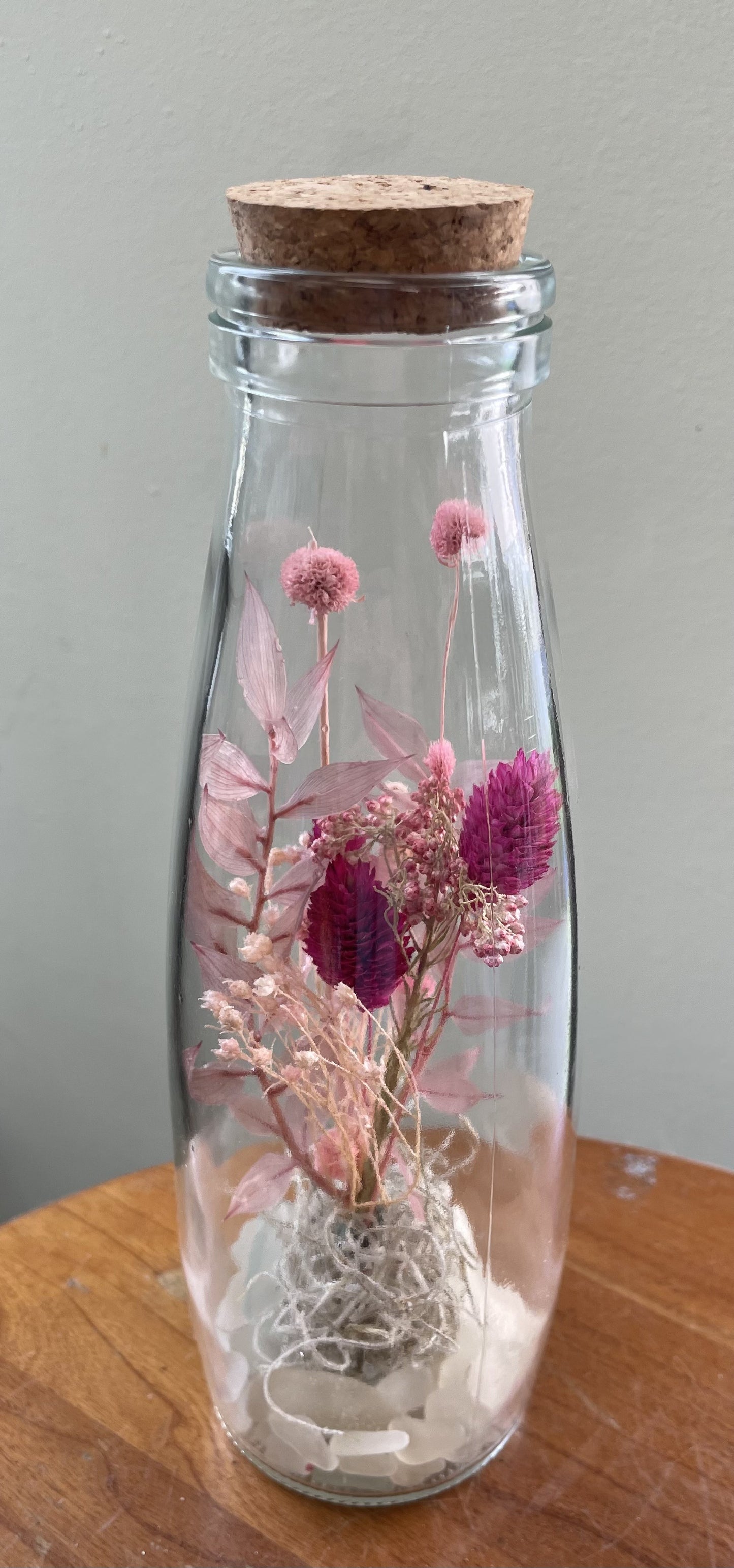 Dried Botanical Bottle - Pink