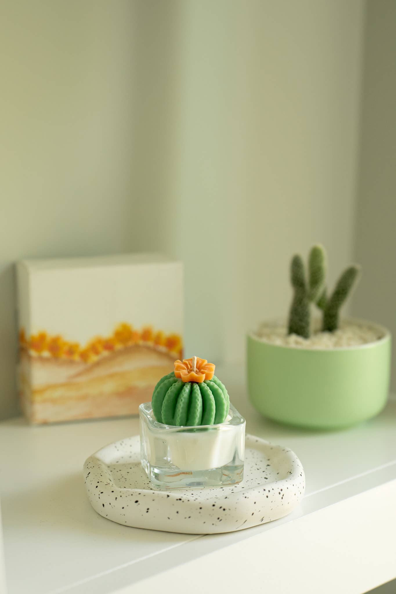 Tealight Candles - Barrel Cactus