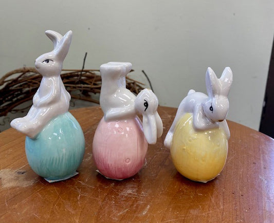 Playful Bunnies 3.5"H