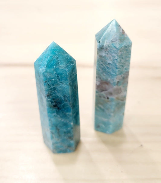 Stone Tower - Amazonite with Smokey Quartz