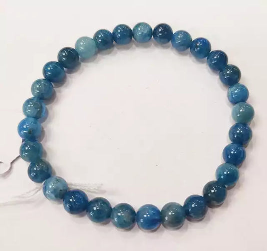 Bead Bracelet - Blue Apatite