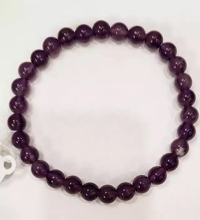 Bead Bracelet - Dark Amethyst