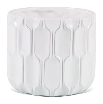 4.5" White Copenhagen Cache Pot (CE00CPHW)