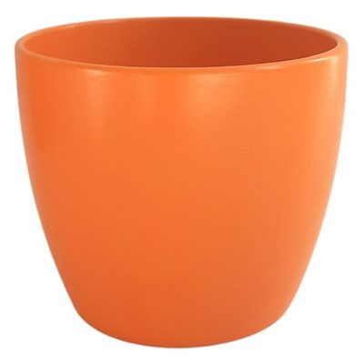 Orange Matte Cover Pot