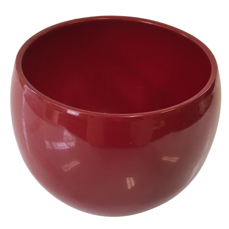 Round Red Pot