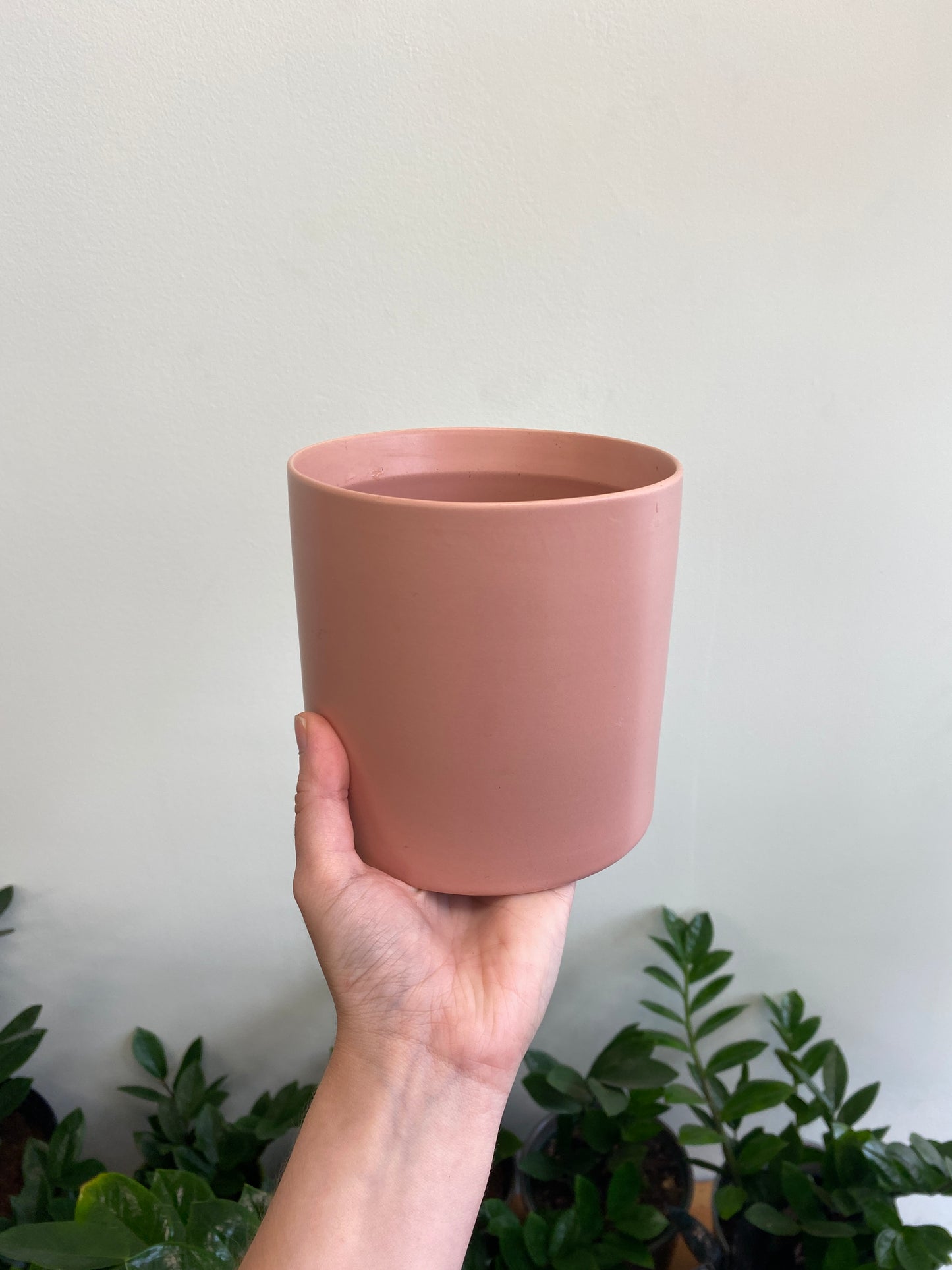 Pink Cylinder Pot